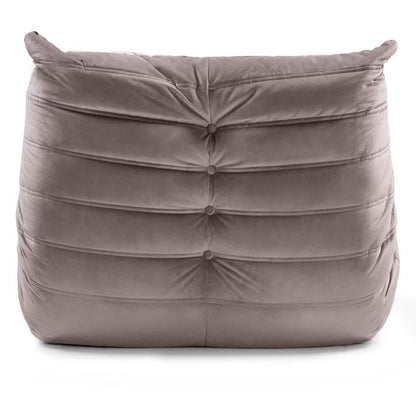 Poltrona Lounge LIBELLULE, marrone-grigio, velluto
