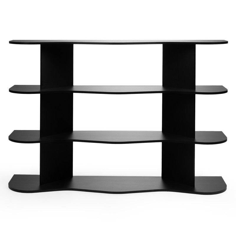 Scaffale Basso RHIO Nero con Onda
