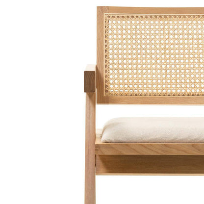 Sedia in legno RENE, intreccia viennese, naturale/beige