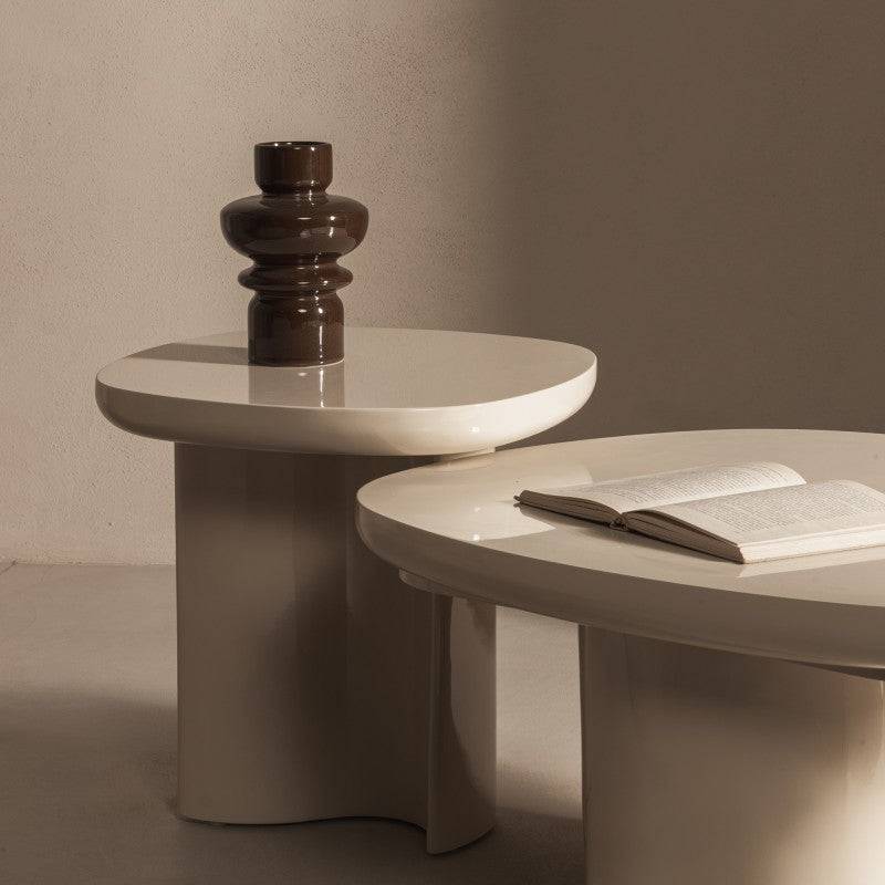 Tavolino laterale PUREL 50 cm, beige chiaro