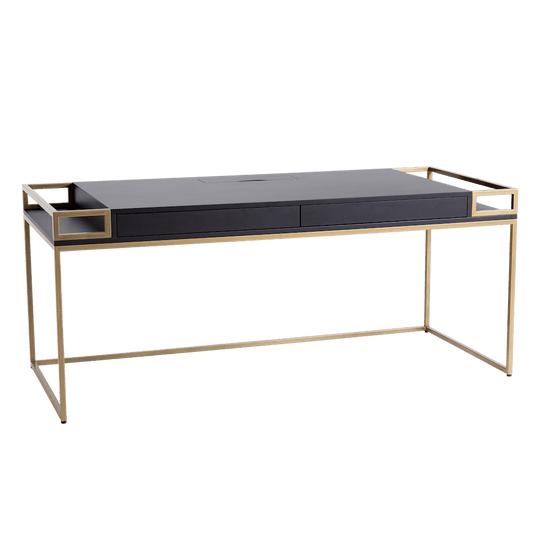 Schreibtisch K16 Schwarz 160 - Gold