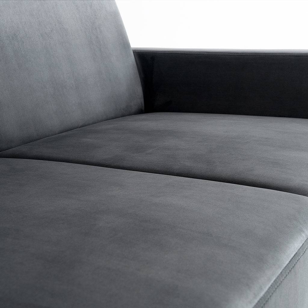 Divano letto STABLE 3 posti - grigio lilla, naturale