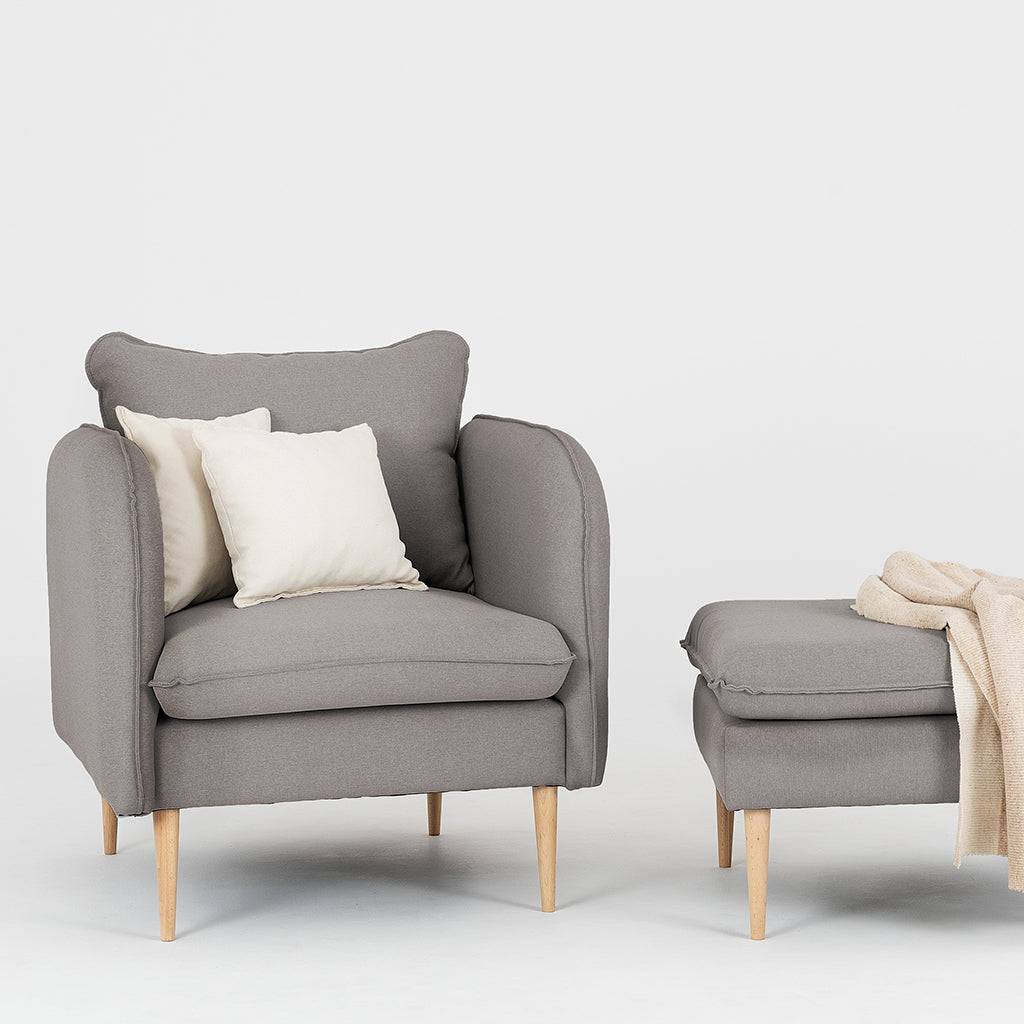 Poltrona POSH WOOD - Acciaio, Naturale