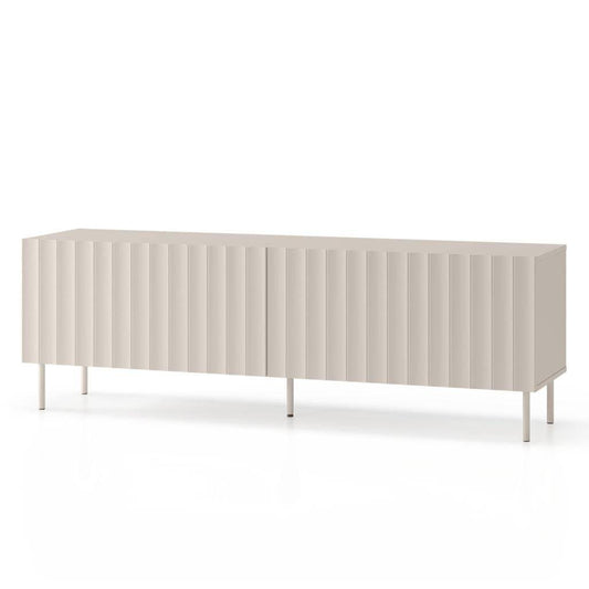 TV-Schrank TIRAMI Grau-Beige gestreift