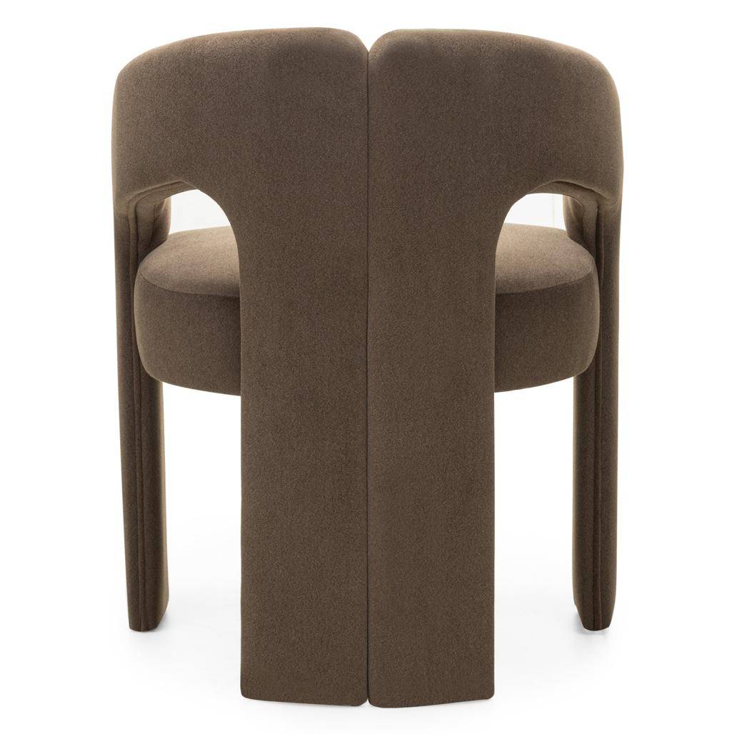 Sedia imbottita JOEL, mocca