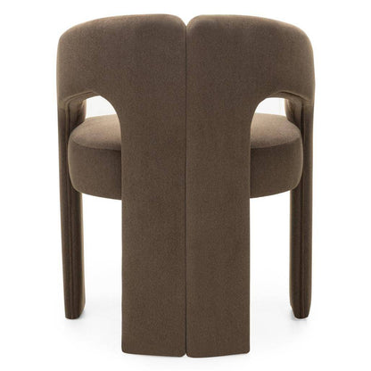 Sedia imbottita JOEL, mocca