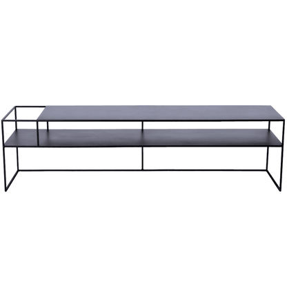 Tavolo RTV SENSO FLOWER METAL 170x45 L - nero