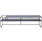 Tavolo RTV SENSO FLOWER METAL 170x45 L - nero