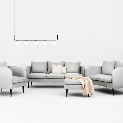 Divano POSH 2 posti - Nero Platino