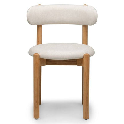 Sedia YANG Crema/Legno Naturale