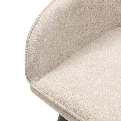 Esszimmerstuhl RUSSO, Cappuccino/Schwarz lackierte Beine