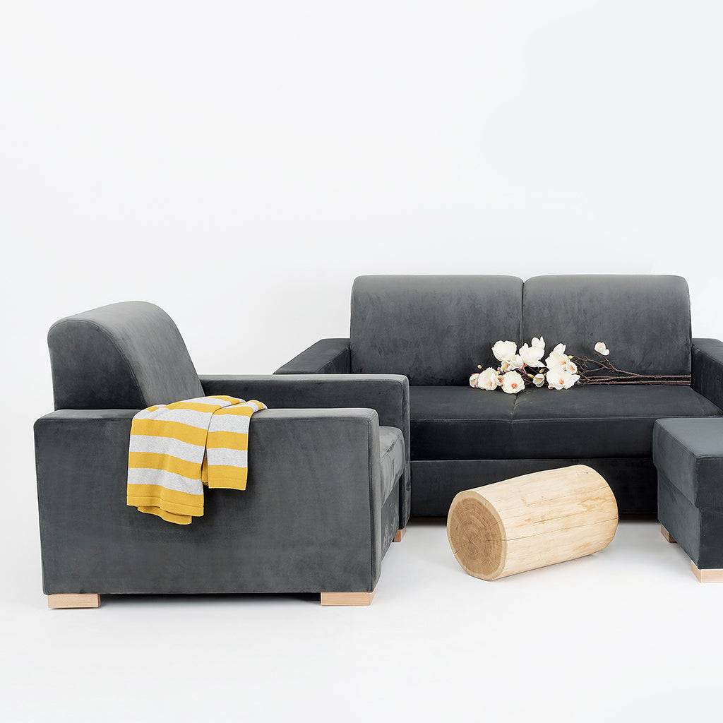 Poltrona STABLE Grigio Lilla