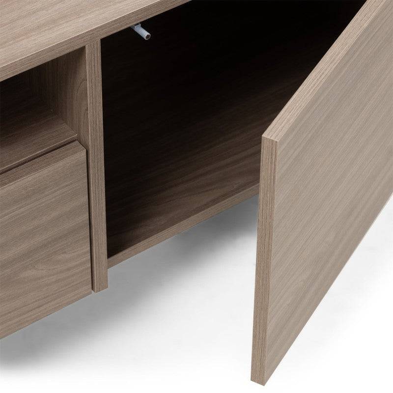 TV-Schrank ANSO mit zwei Türen und Schublade, Perl-Eiche