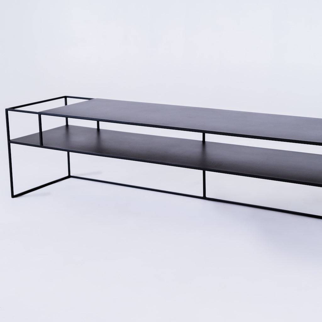 Tavolo RTV SENSO FLOWER METAL 170x45 L - nero