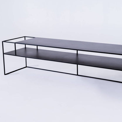 Tavolo RTV SENSO FLOWER METAL 170x45 L - nero