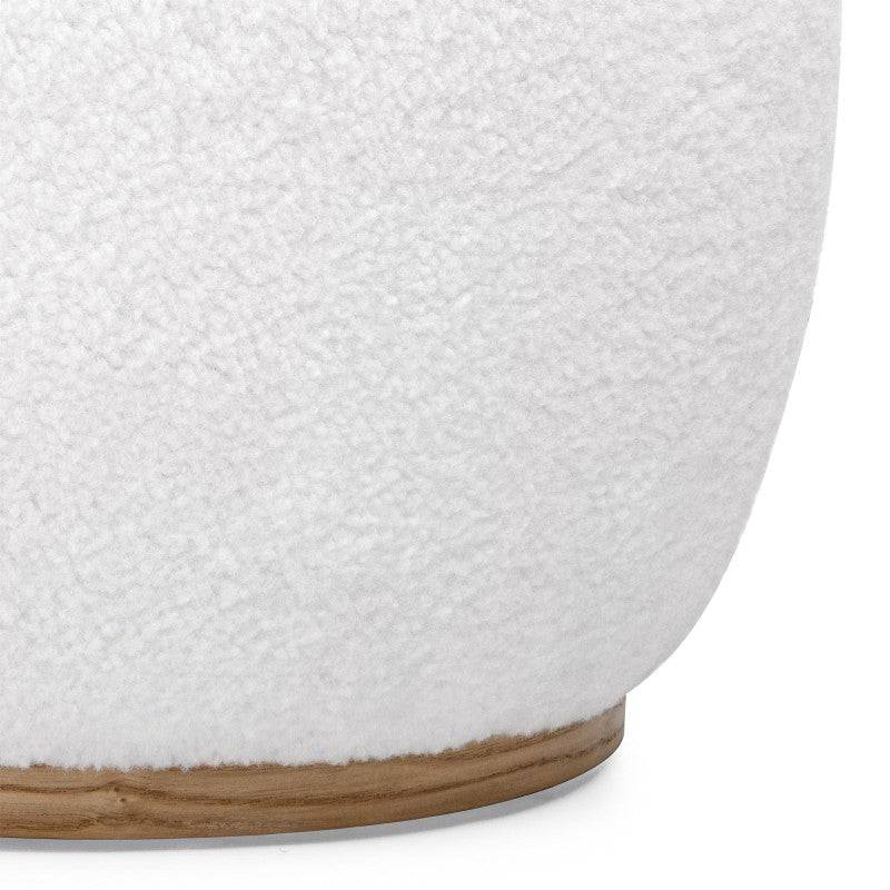 Pouf PEBBLE forme arrotondate bianco