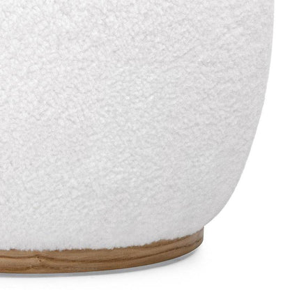 Pouf PEBBLE forme arrotondate bianco