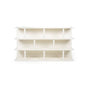 PERLEN low shelf white, ball supports