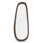 ALRO wall-mounted mirror, dark walnut