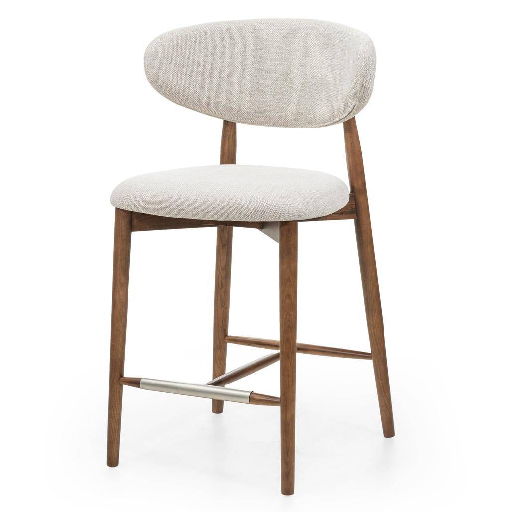 Barhocker MIRALI Beige und Braun