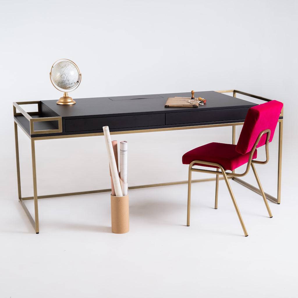 Scrivania K16 Nero 160 - Oro