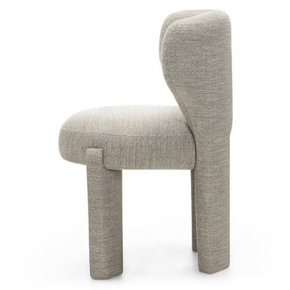 Polsterstuhl MALI beige, abgerundete Formen