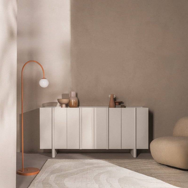 Kommode OSSM Cashmere mit 4 Türen und abgerundeten Fronten