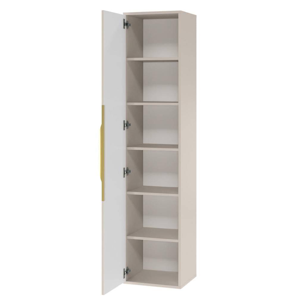 Mobile bagno ANVERS, rigato, maniglia oro, cashmere