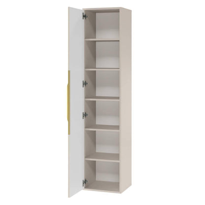 Mobile bagno ANVERS, rigato, maniglia oro, cashmere