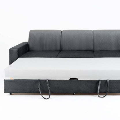 Divano letto STABLE 3 posti - grigio lilla, naturale