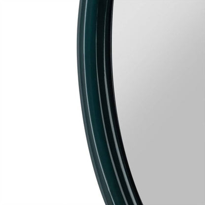 Specchio ZELL rotondo sospeso, verde scuro
