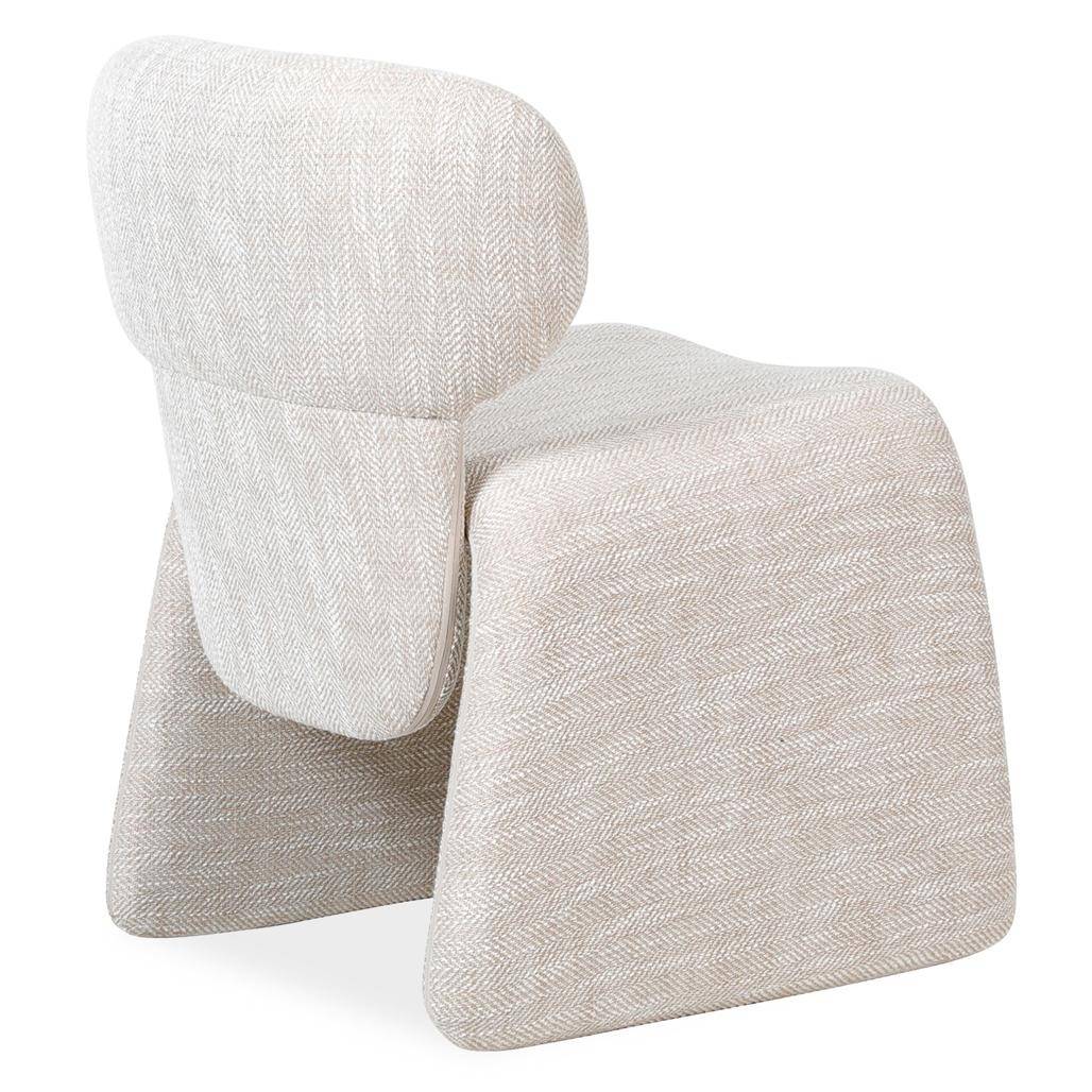 Poltrona rivestita BIZZA, beige
