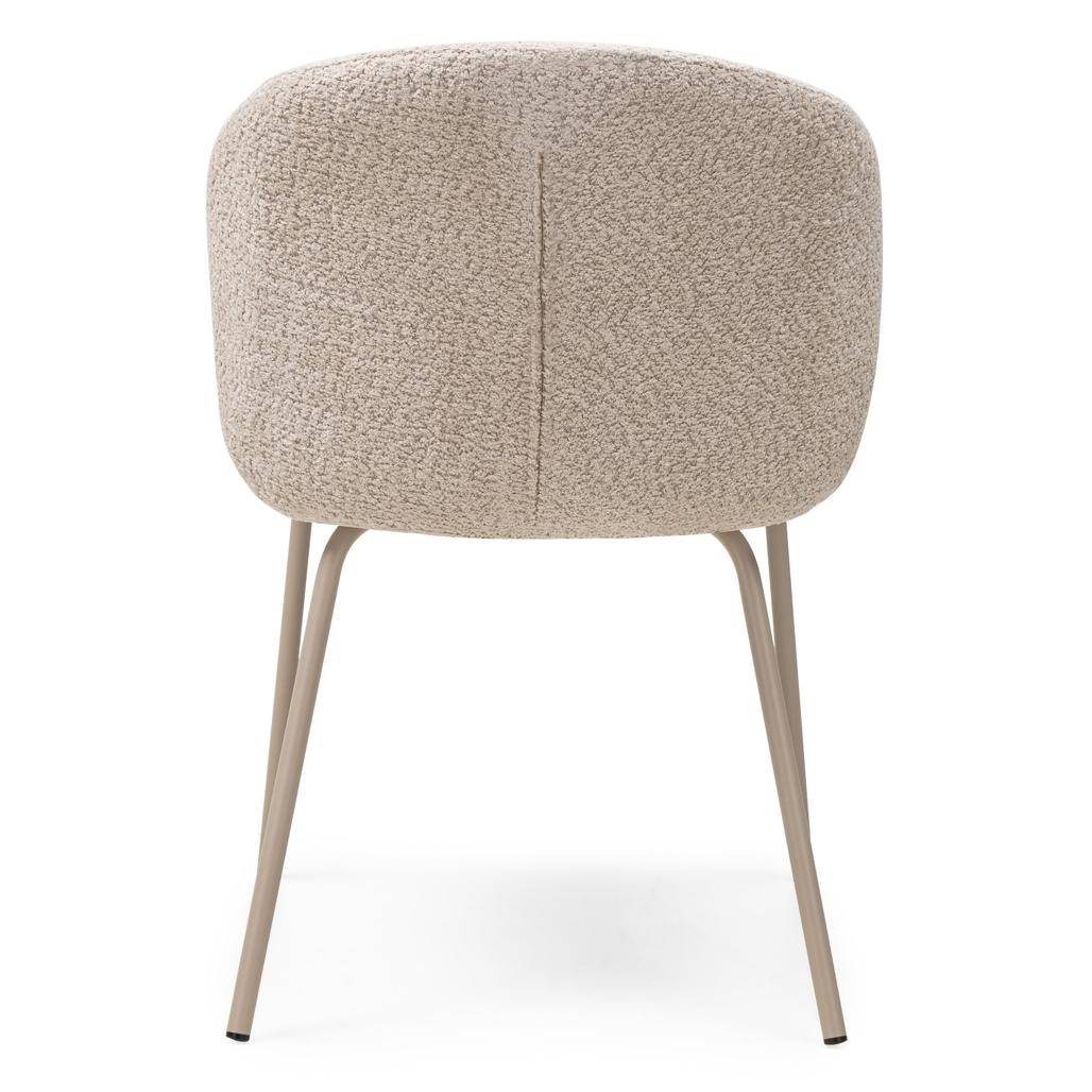 Sedia da pranzo LUEUR, beige, gambe beige