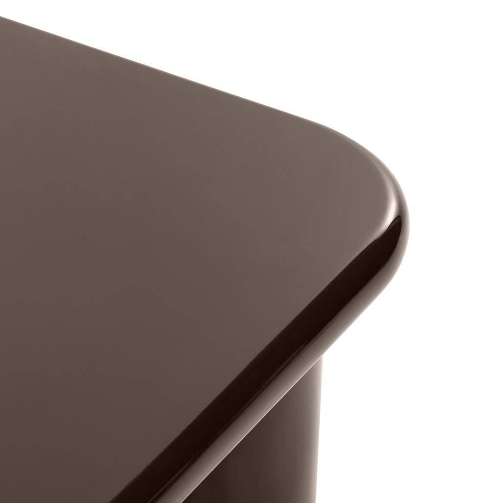 Couchtisch MURIEN 70 cm, Glänzende Schokolade
