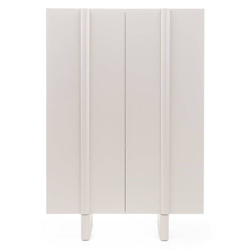 Cassettiera OSSM 2 porte cashmere, fronti arrotondati