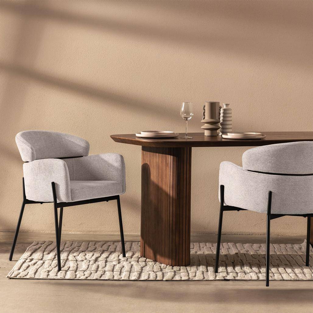Sedia da pranzo MAREO, beige chiaro