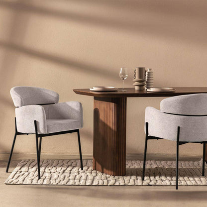Sedia da pranzo MAREO, beige chiaro