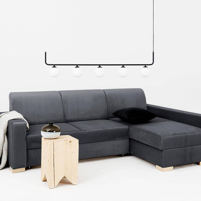 Eckschlafsofa STABLE R - Grau Lila