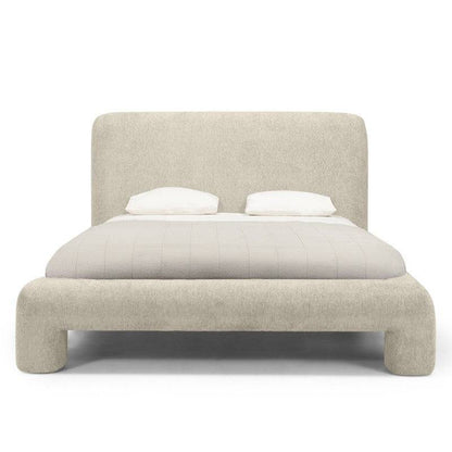 ROLLAND Letto Imbottito 160x200 cm Grigio Chiaro