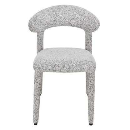 Sedia imbottita IROKIH, melange beige-grigio