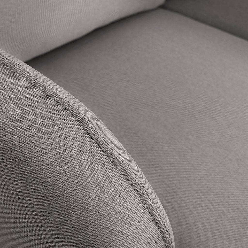 Ecksofa POSH P Schwarz - Stahl