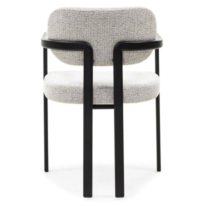 Polsterstuhl FLAIRE, Grau-Beige und Schwarz