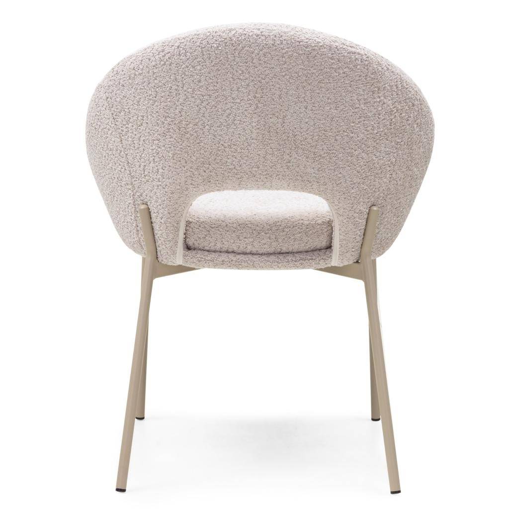 Stuhl DEAN, beige Bouclé