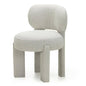 SAMMA upholstered chair, beige and grey, bouclé