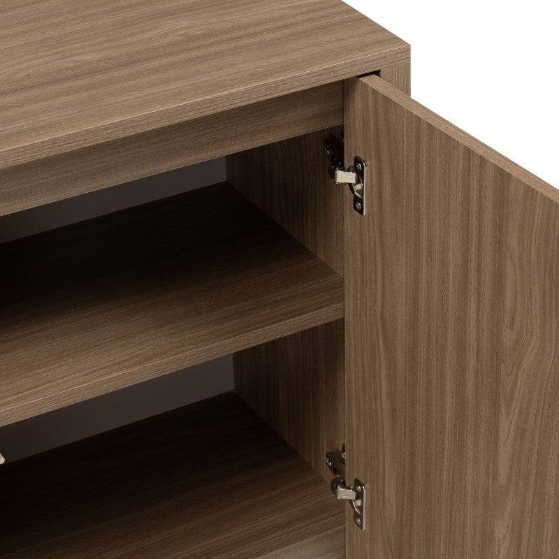 Cassettiera OKU a due ante, rovere perlato