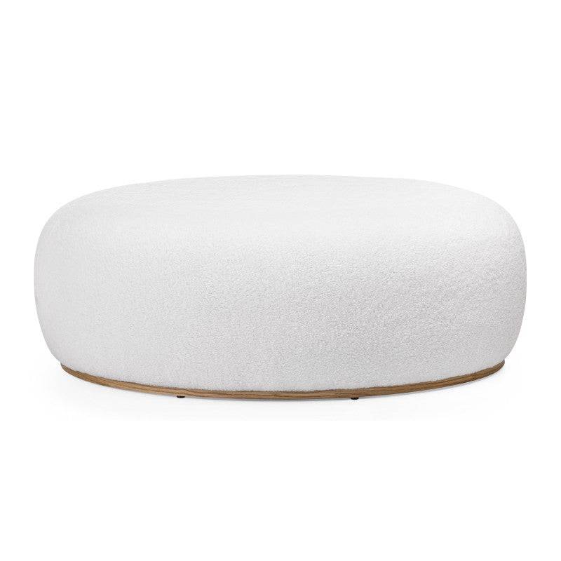 Pouf PEBBLE forme arrotondate bianco