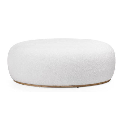 Pouf PEBBLE forme arrotondate bianco