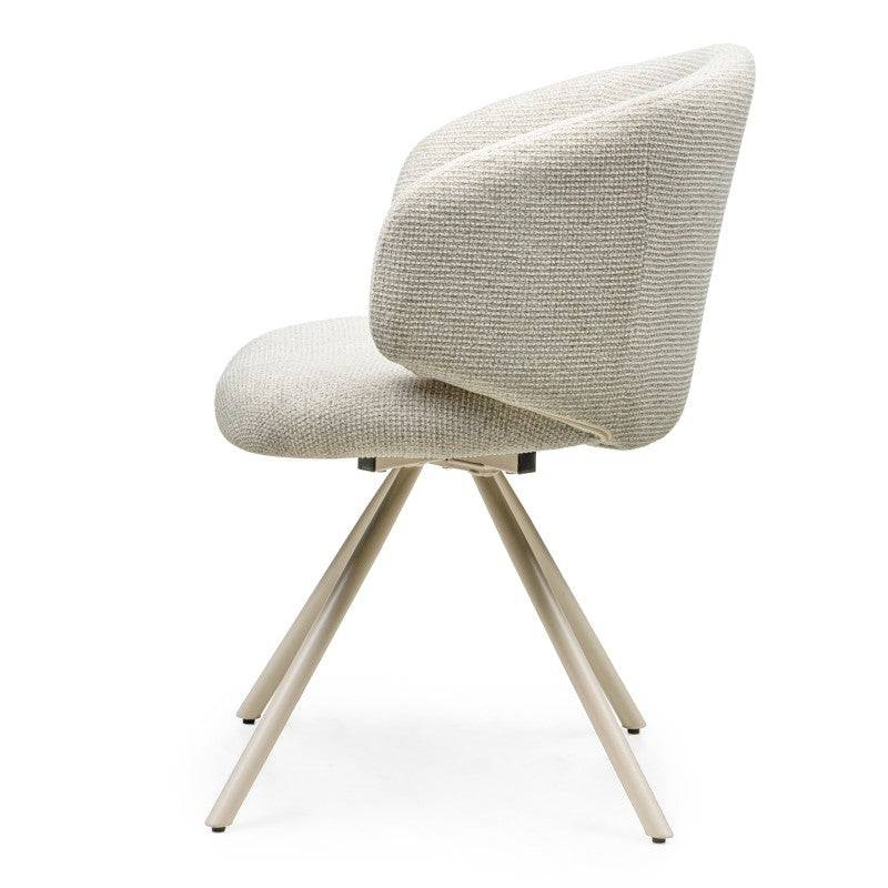 Poltrona girevole PERLA beige