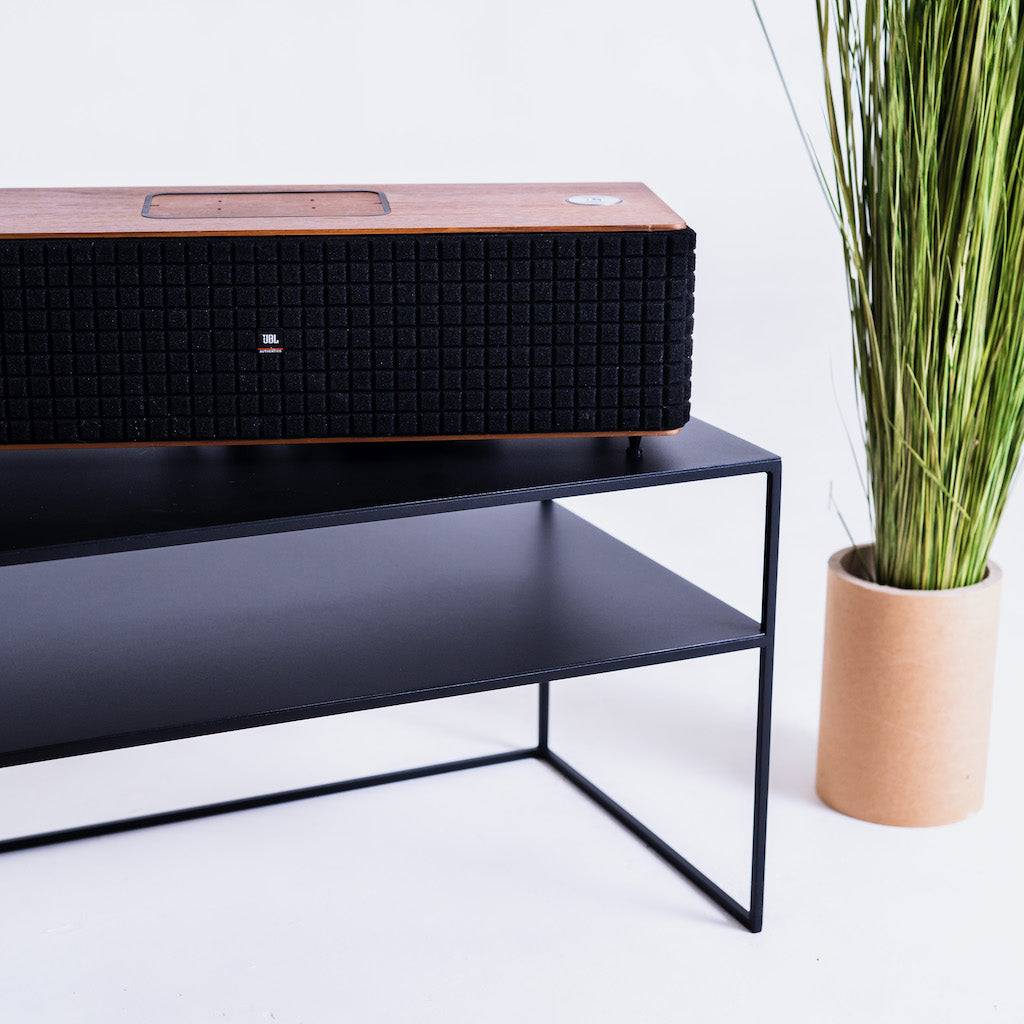 Tavolo RTV SENSO FLOWER METAL 120x45 L - nero