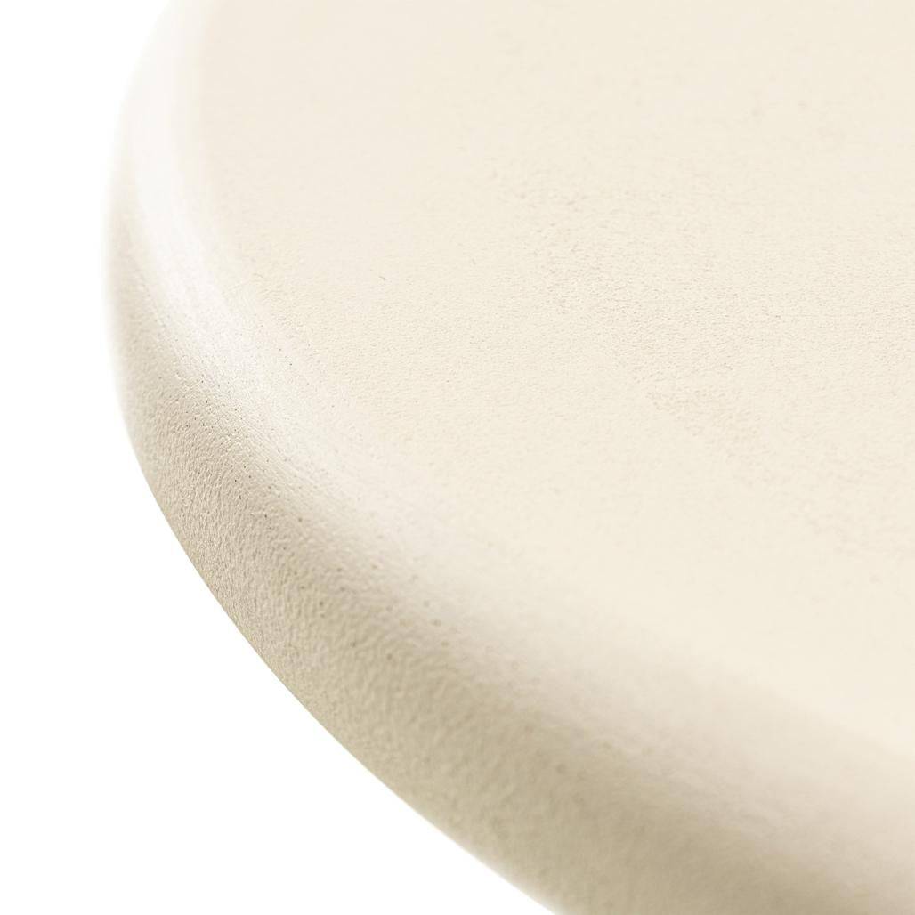 Tavolino da caffè MESTRE 60 cm, rotondo, beige, microcemento